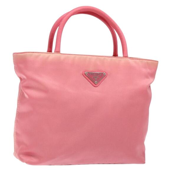 PRADA Hand Bag Nylon Pink - Picture 1 of 9